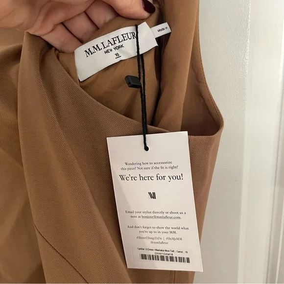 M.M. LaFleur The Cynthia Dress in Italian Wool Twill - Picture 4 of 11